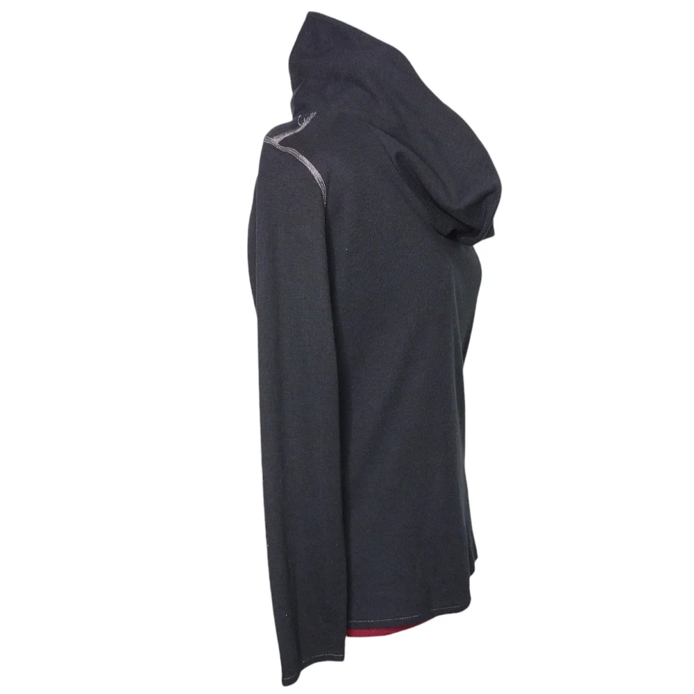 Tommy Hilfiger size L/G black cowl collar long sleeve thermal top, shirt - Picture 3 of 6